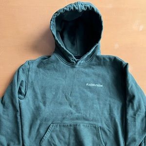Places + faces green hoodie